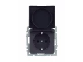             BRITE 1 ұялы жерлендірумен қақпақ мен перделері бар розетка 16А IP44 РСбш10-3-44-БрГ графит    