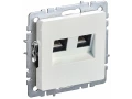             BRITE 2 ұялы розетка RJ11+RJ45 кат.5E РК/Т12-БрЖ інжу ИЭК    