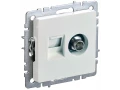            BRITE 2 ұялы розетка TV+RJ45 кат.5E РТВ/РК12-БрЖ інжу ИЭК    