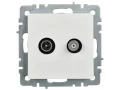            BRITE 2 ұялы розетка TV+SAT РТВ/РСп12-БрБ ақ ИЭК    