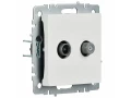             BRITE 2 ұялы розетка TV+SAT РТВ/РСп12-БрБ ақ ИЭК    