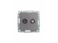             BRITE 2 ұялы розетка TV+SAT РТВ/РСп12-БрС болат ИЭК    