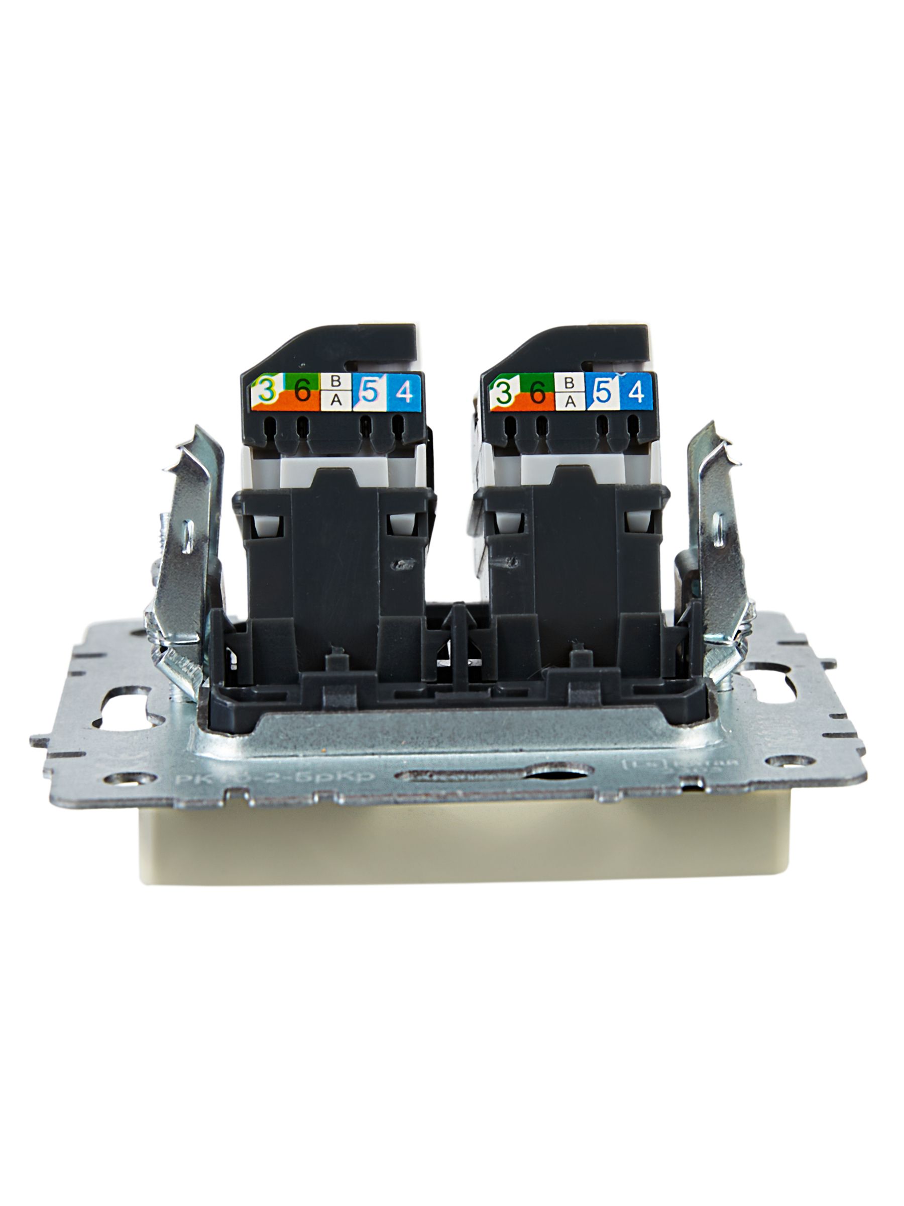             BRITE 2 ұялы Компьютер розеткасы RJ45 кат.5E РК10-2-БрКр сарғыш ИЭК    