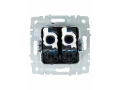             BRITE 2 ұялы Компьютер розеткасы RJ45 кат.5E РК10-2-БрКр сарғыш ИЭК    