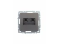             BRITE 2 ұялы Компьютер розеткасы RJ45 кат.5E РК10-2-БрС болат ИЭК    