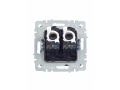             BRITE 2 ұялы Компьютер розеткасы RJ45 кат.5E РК10-2-БрС болат ИЭК    