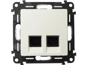 VLN-I Бел Розетка 2x RJ45 Cat5e UTP /753441/