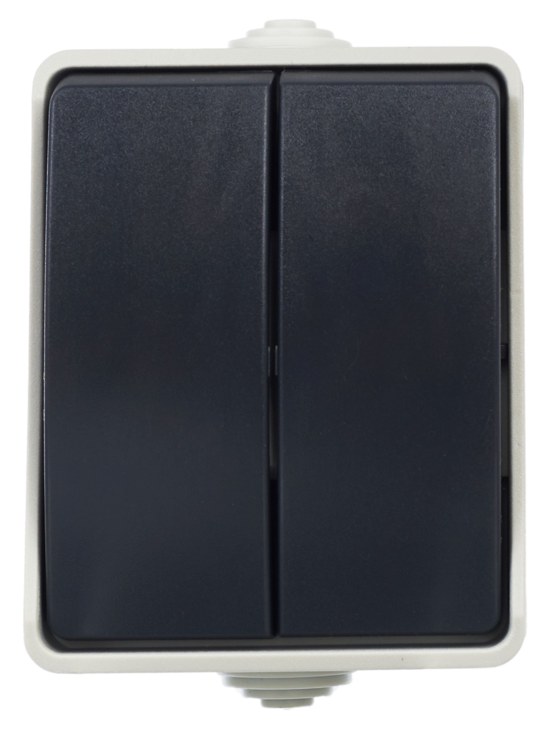             Ажыратқыш ВС20-2-0-ФСр 2-пернелі ашық орнату ФОРС 10А IP54 сұр IEK    