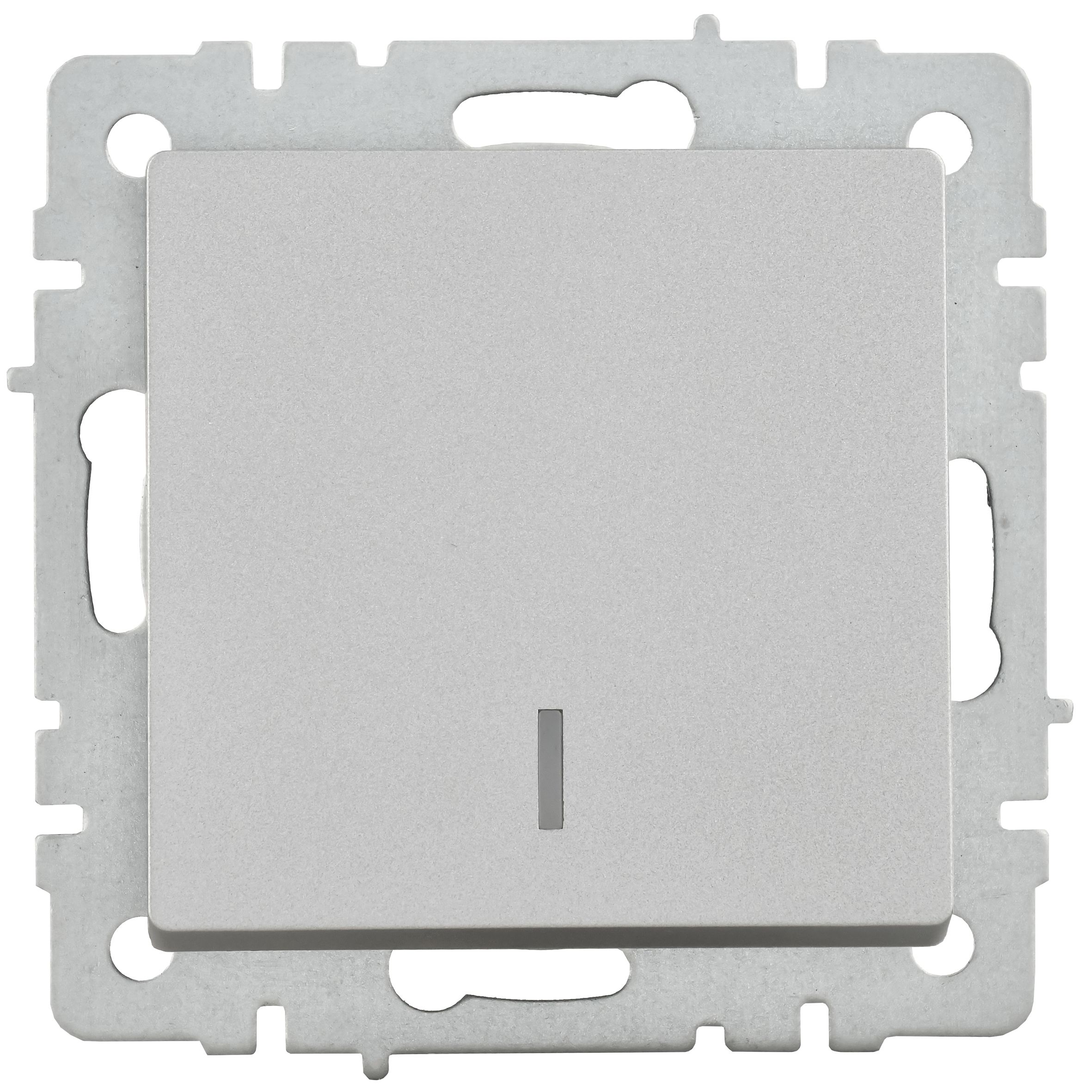             Индикациялы 1-пернелі ажыратқыш 10A ВС10-1-1-БрА алюминий BRITE ИЭК    