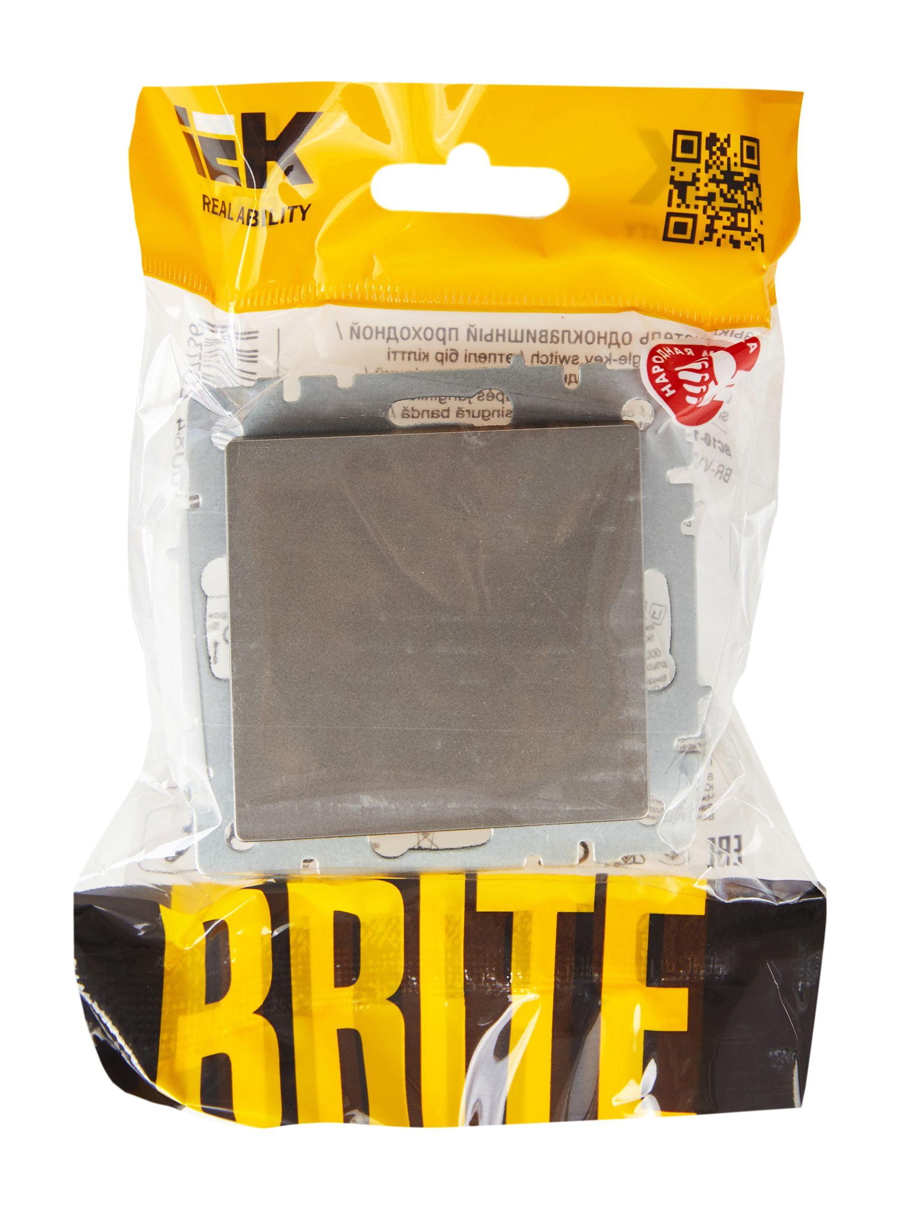             1-пернелі ажыратқыш, өтпелі 10A ВС10-1-6-БрС болат BRITE ИЭК    