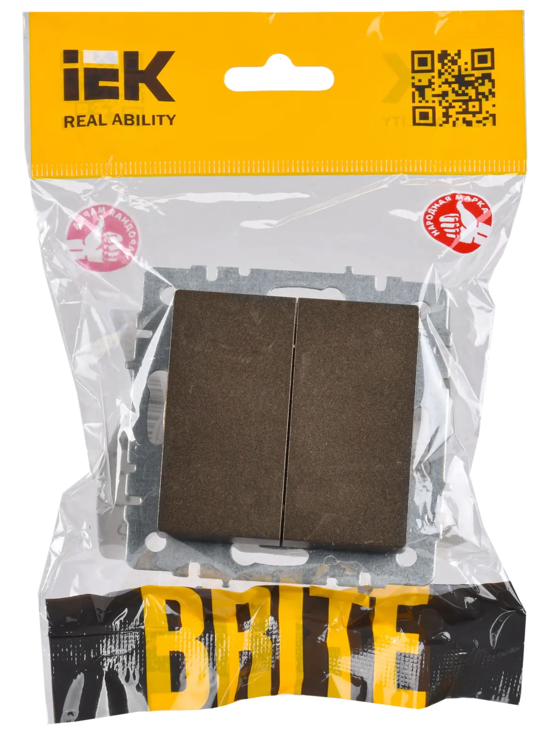             2-пернелі ажыратқыш, өтпелі 10A ВС10-2-6-БрТБ қола BRITE ИЭК    