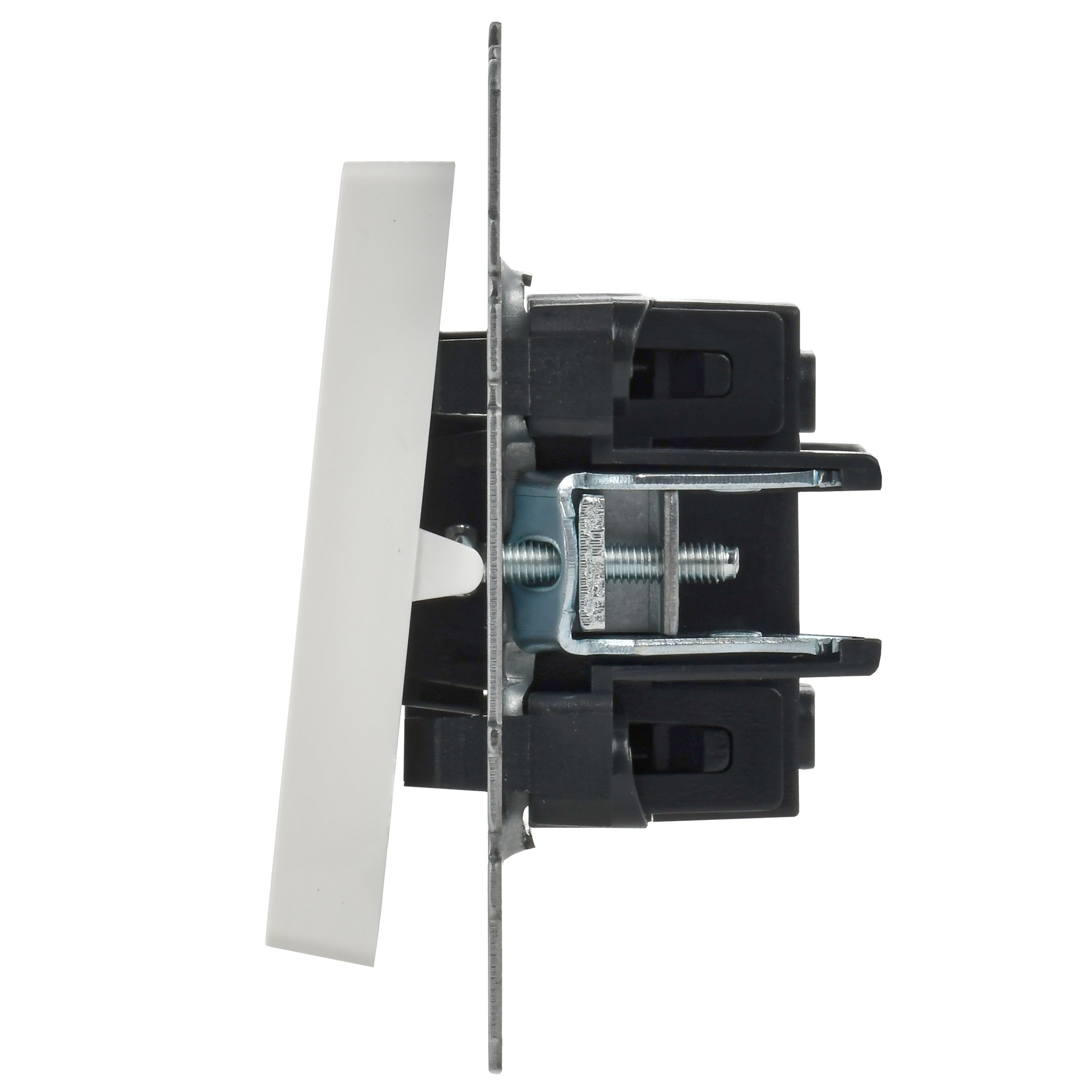             Индикациялы 2-пернелі ажыратқыш, 10A ВС10-2-1-БрБ ақ BRITE ИЭК    