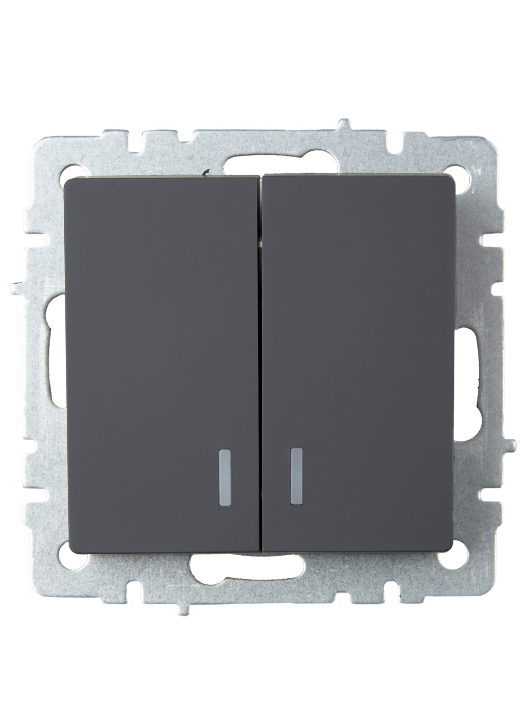             Индикациялы 2-пернелі ажыратқыш, 10A ВС10-2-1-БрГ графит BRITE ИЭК    