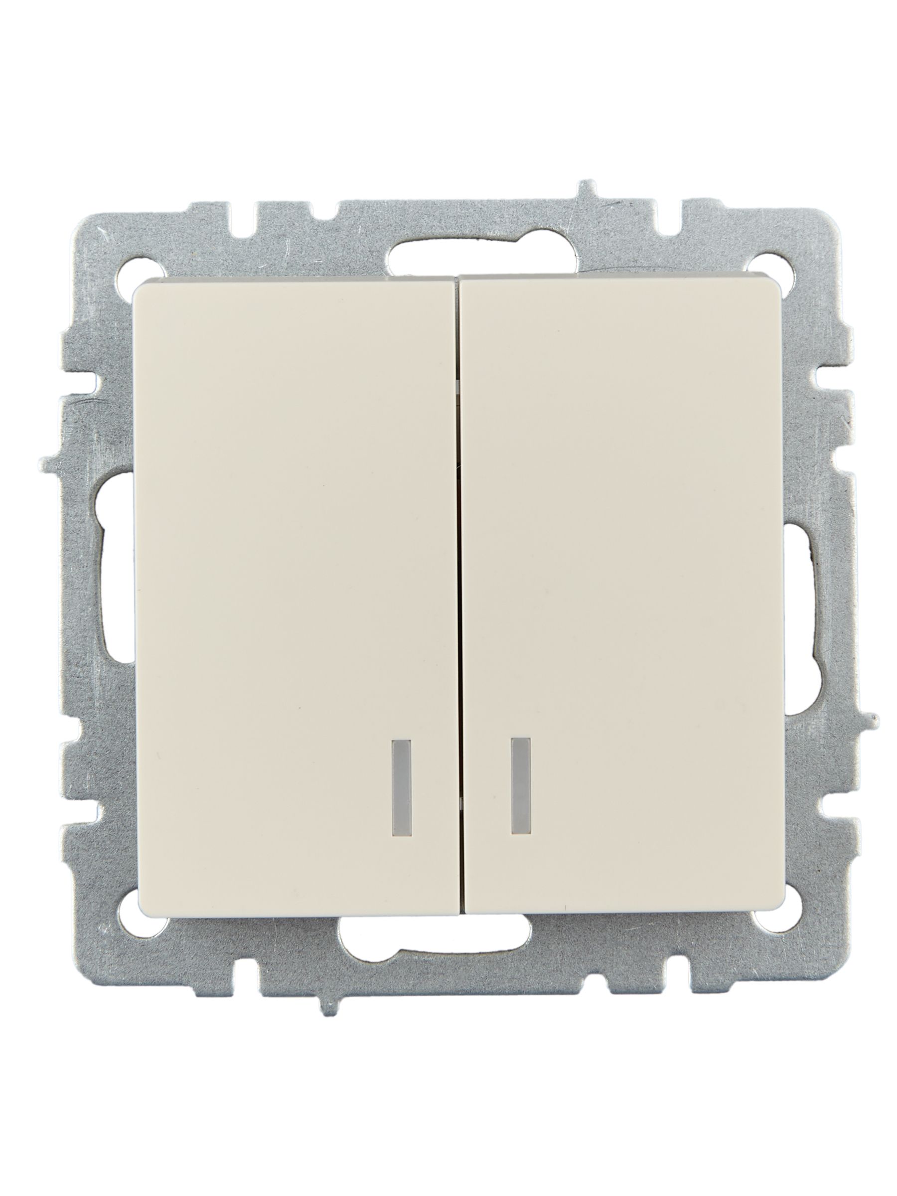             Индикациялы 2-пернелі ажыратқыш, 10A ВС10-2-1-БрКр ақшыл ИЭК    