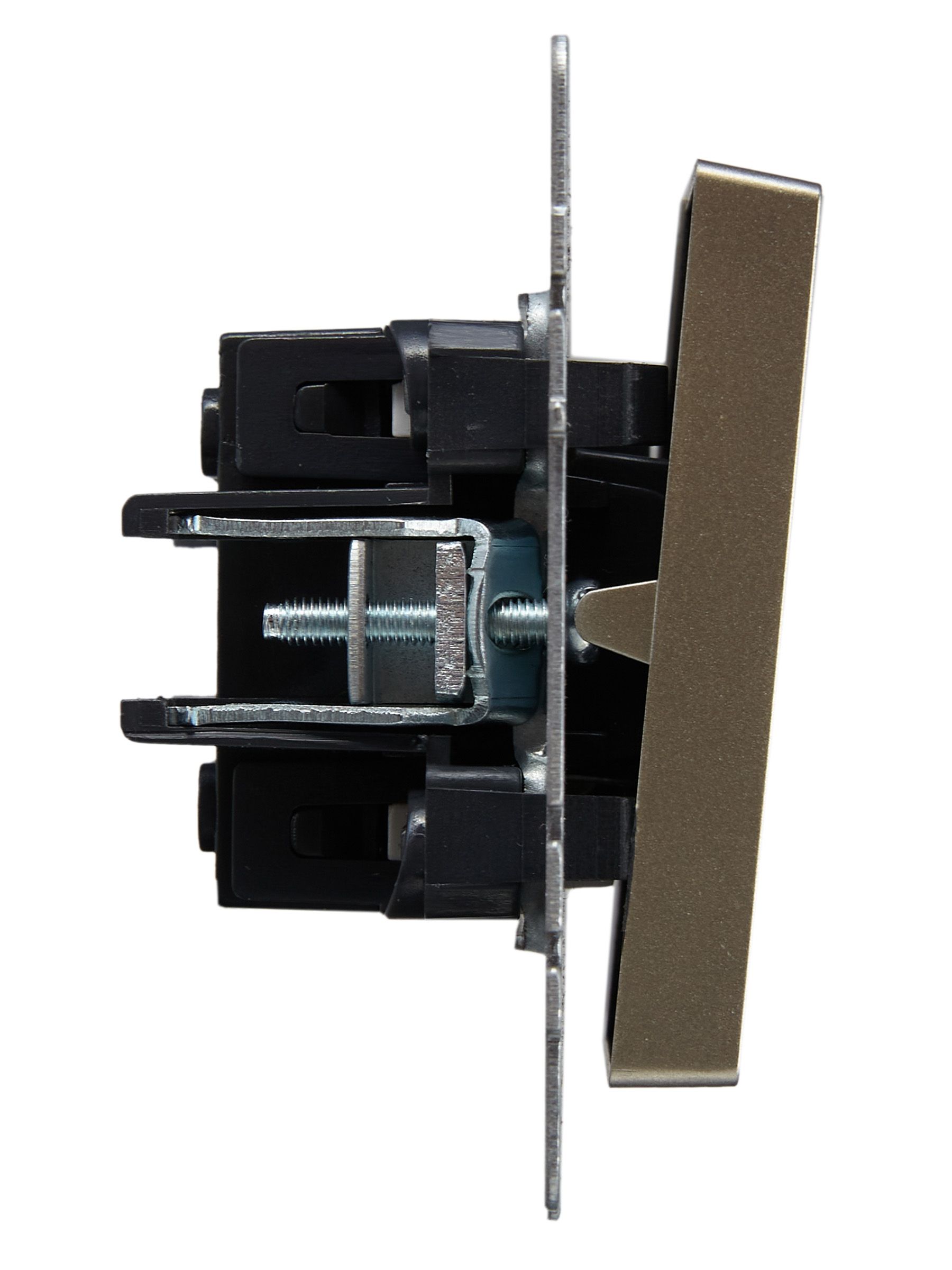             Индикациялы 2-пернелі ажыратқыш, 10A ВС10-2-1-БрШ шампан BRITE ИЭК    