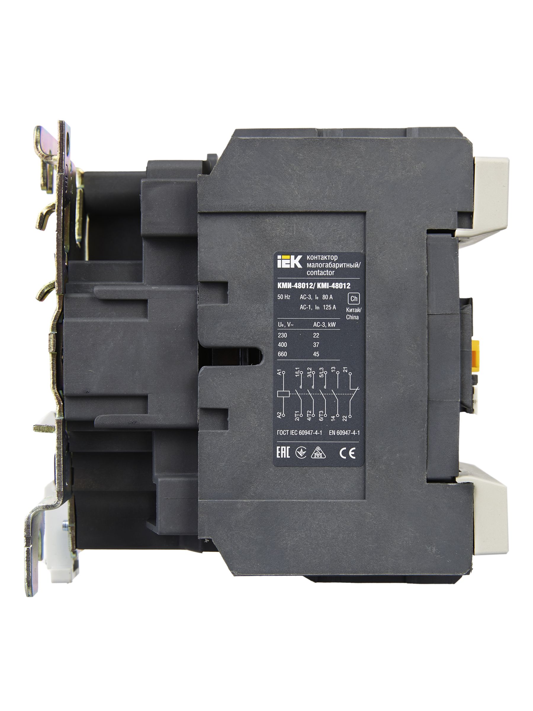             Контактор КМИ-48012 80А 230В/АС3  1НО  ИЭК    