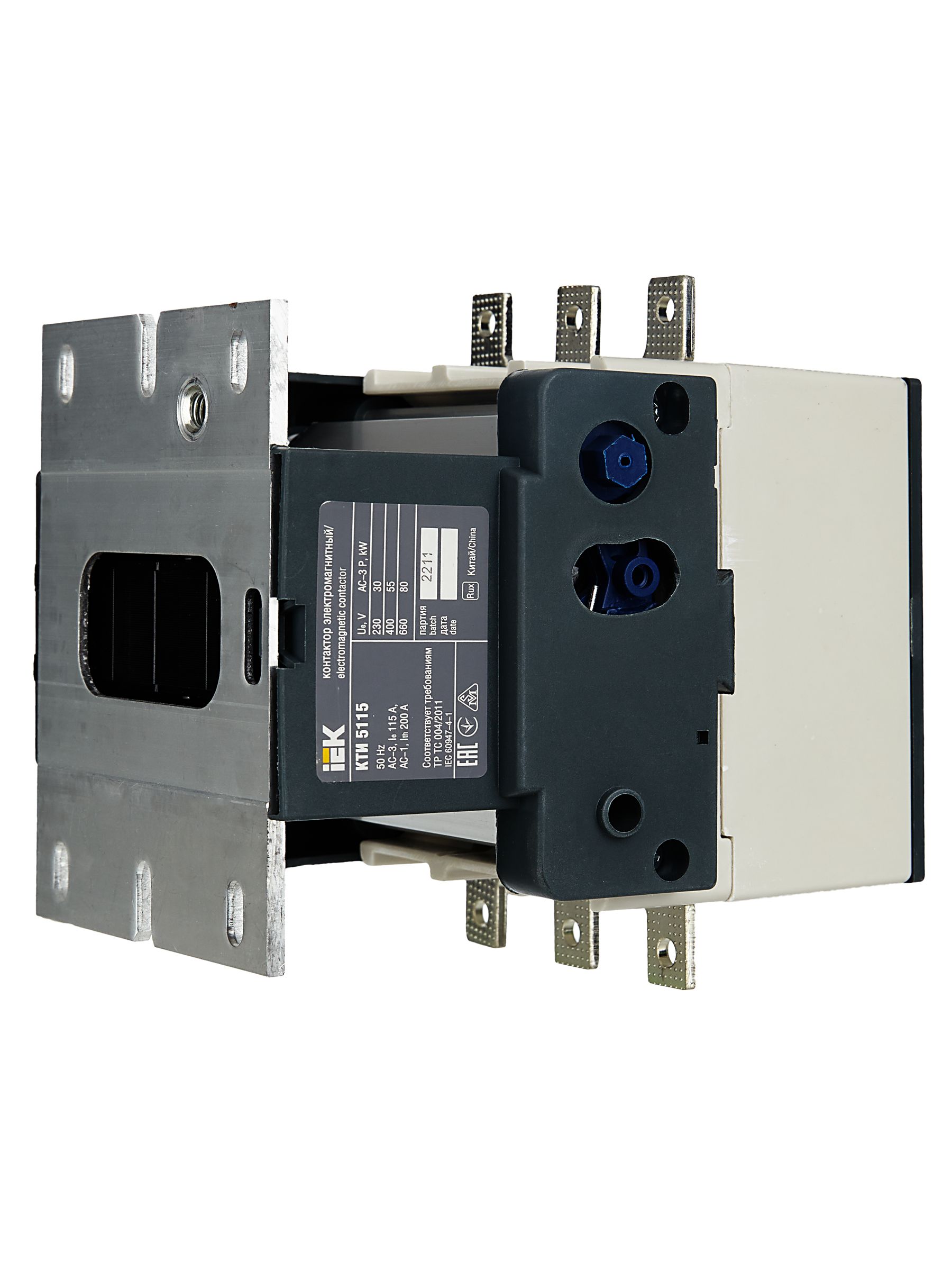            Контактор КТИ-5115 115А 400В/АС3 ИЭК    