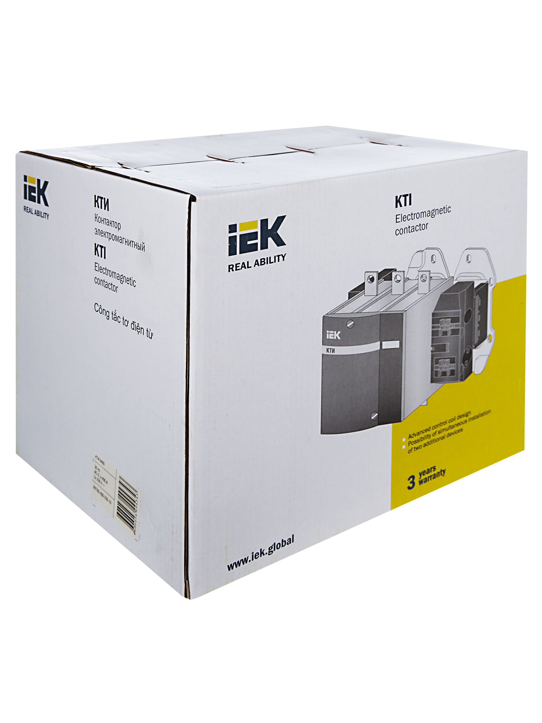             Контактор КТИ-6400 400А 230В/АС3 ИЭК    