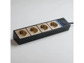 Розетка блогы 4 ұялы+3 USB /WL20-04-03 (қара