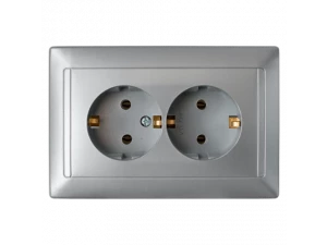 Розетка РС 16-313 серебро