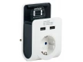             Адаптер Т-02/01 1 ұялы 2P+PE 16А 2хUSB 2,4А ақ ИЭК    