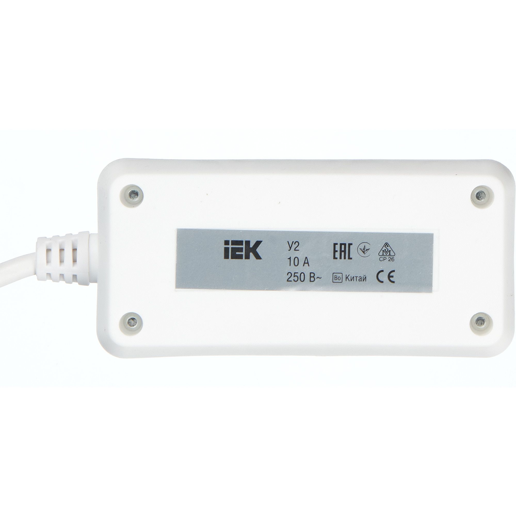             Ұзартқыш сым У2 2 ұялы 2Р/1,5 метр 2*0,75мм2 10А/250В  ИЭК    