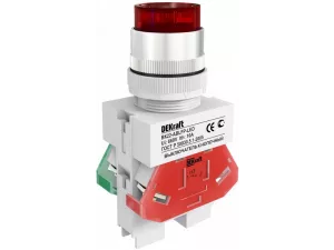 Выключатель кноп. ВК22-ABLFP-RED-LED /25027DEK/