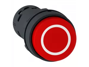 Кнопка 22мм красная с выступающим толкателем, с маркировкой О /XB7NL4532/