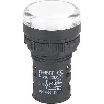 Жарық индикаторы ND16-22DS/4 ақ АC230B (CHINT) 593085