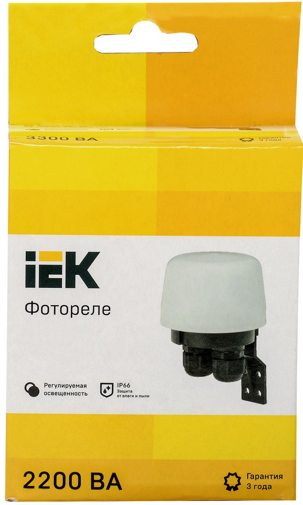 Фотореле FR 603 макс. жүктеме 2200VA IP66 ақ IEK