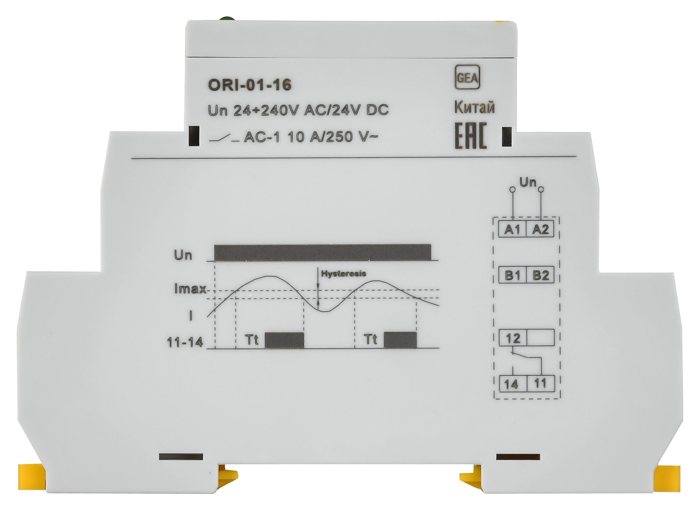             Ағымдық реле ORI. 1,6-16 A. 24-240 В айнымалы тоқ / 24 В тұрақты IEC    