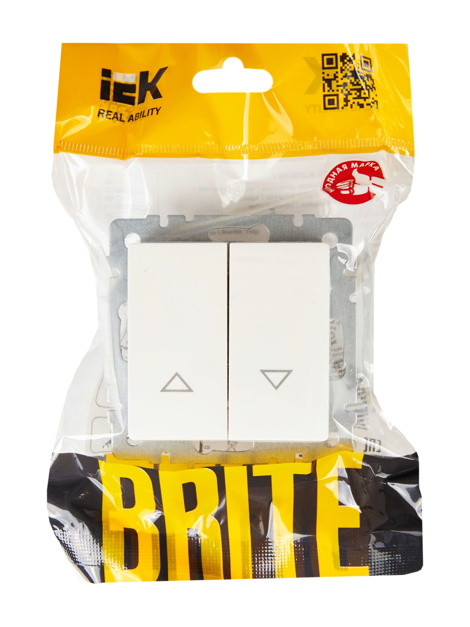             BRITE Жалюзи ажыратқышы  10А ВС10-1-5- БрБ ақ ИЭК    