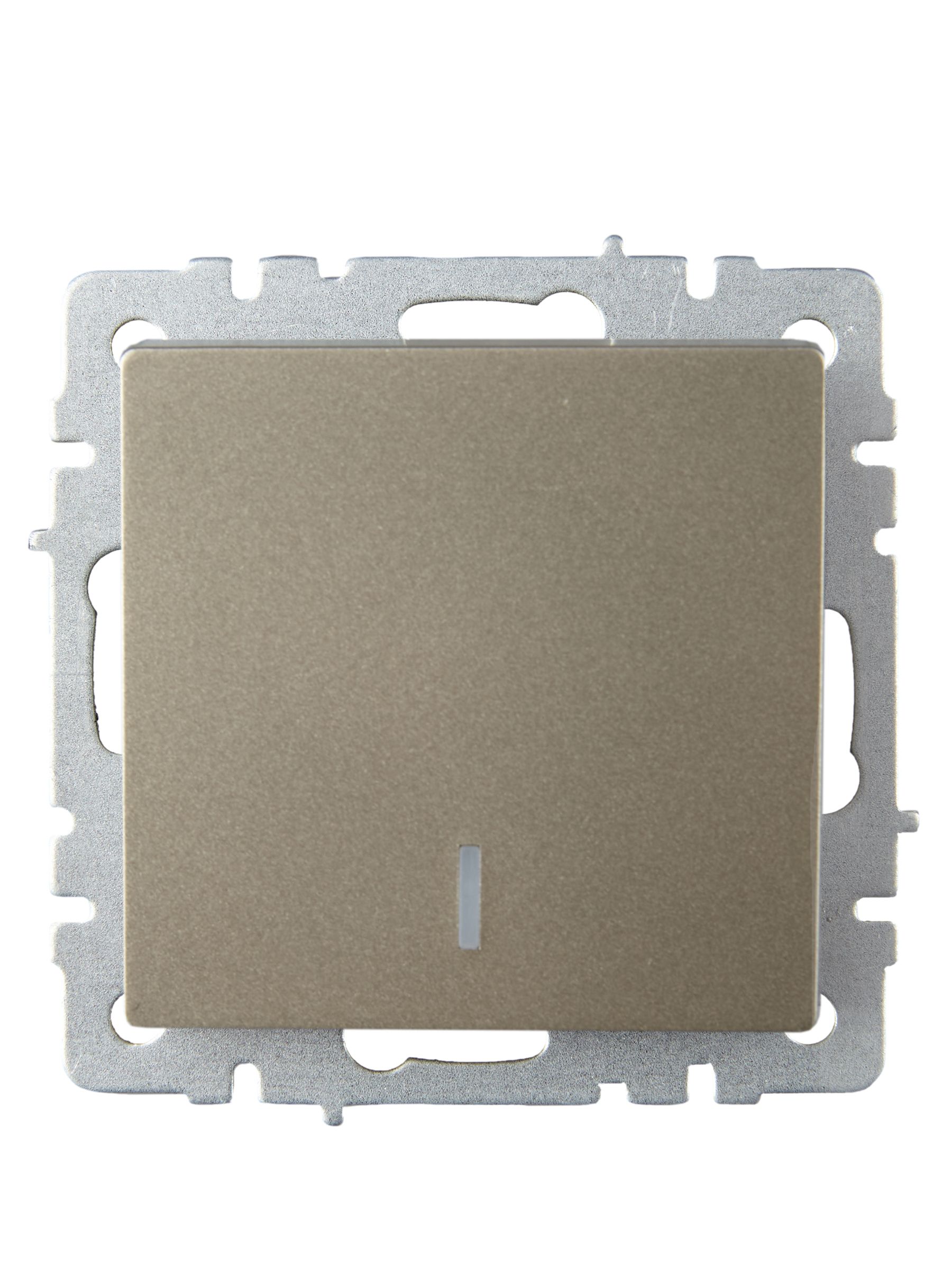             BRITE 10А ВС10 индикациясы бар 1-пернелі өтпелі ажыратқыш-1-7- БрШ шампан ИЭК    