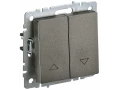             BRITE Жалюзи ажыратқышы  10А ВС10-1-5- БрТБ қара қола IEK    