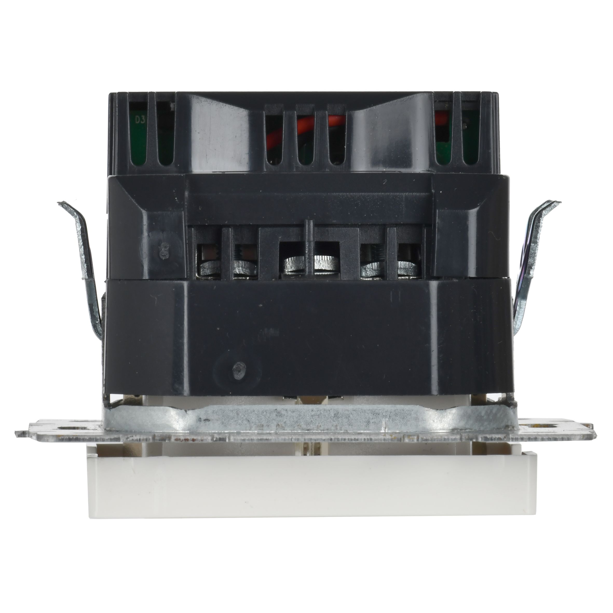             BRITE Розетка 1 орынды қорғаныс перделері бар, жерге тұйықталған 16АUSB A+A мен 5B 2,1A  РЮш10-1-БрБ ақ ИЭК    