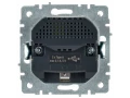             BRITE Розетка 1 орынды қорғаныс перделері бар, жерге тұйықталған 16АUSB A+A мен 5B 2,1A  РЮш10-1-БрБ ақ ИЭК    
