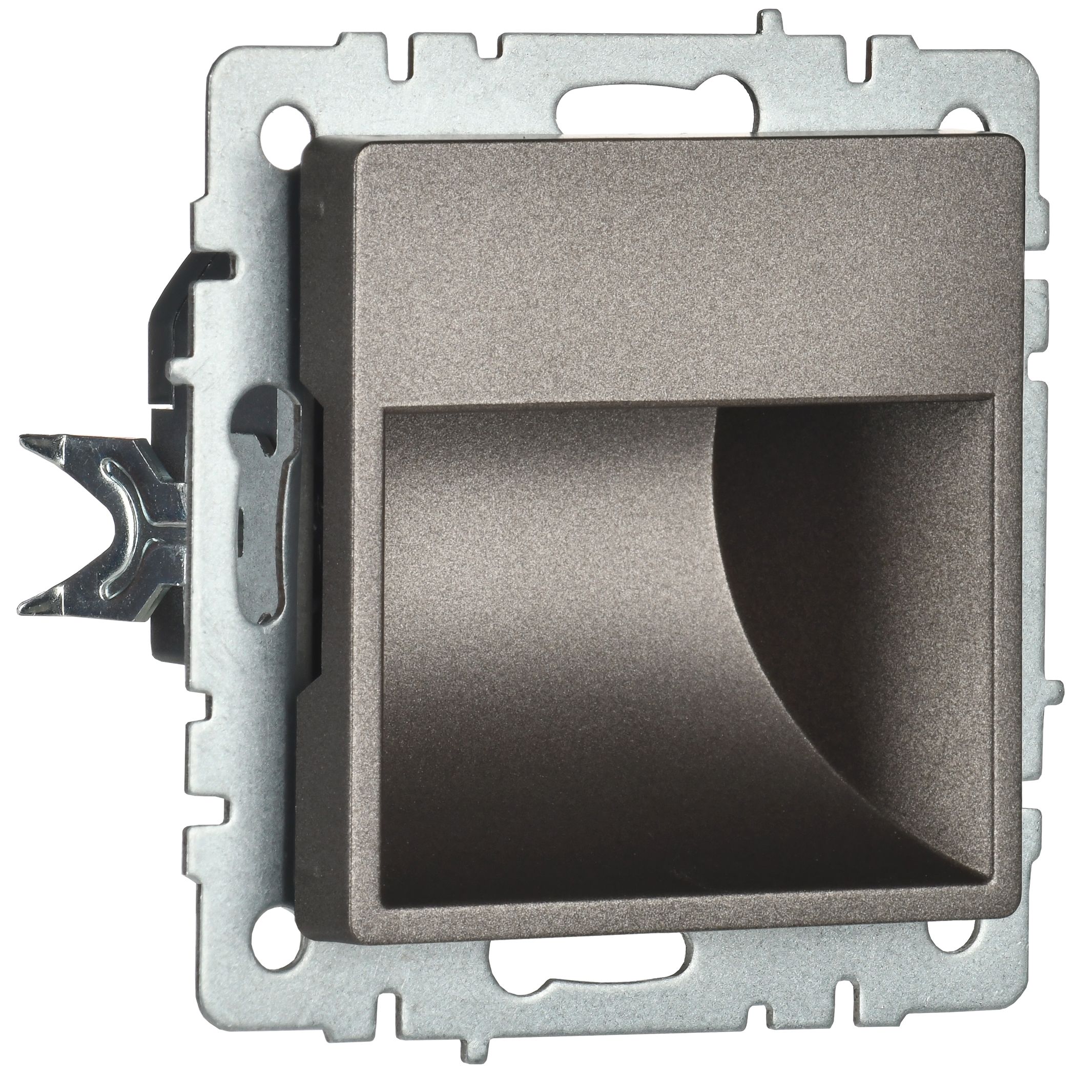             BRITE жарықдиодты жарықтандырғыш кіріктірілген PL20-BrTB қара қола IEK    