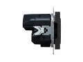             BRITE Розетка 1 орынды қорғаныс перделері бар, жерге тұйықталған 16А USB A+C мен 18Вт РЮш11-1-БрГ графит ИЭК    