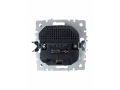             BRITE Розетка 1 орынды қорғаныс перделері бар, жерге тұйықталған 16А USB A+C мен 18Вт РЮш11-1-БрТБ қара қола ИЭК    