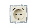             BRITE Розетка 1 орынды қорғаныс перделері бар, жерге тұйықталған 16А USB A+C мен 18Вт РЮш11-1-БрКр сарғыш ИЭК    