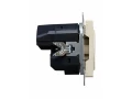             BRITE Розетка 1 орынды қорғаныс перделері бар, жерге тұйықталған 16А USB A+C мен 18Вт РЮш11-1-БрКр сарғыш ИЭК    