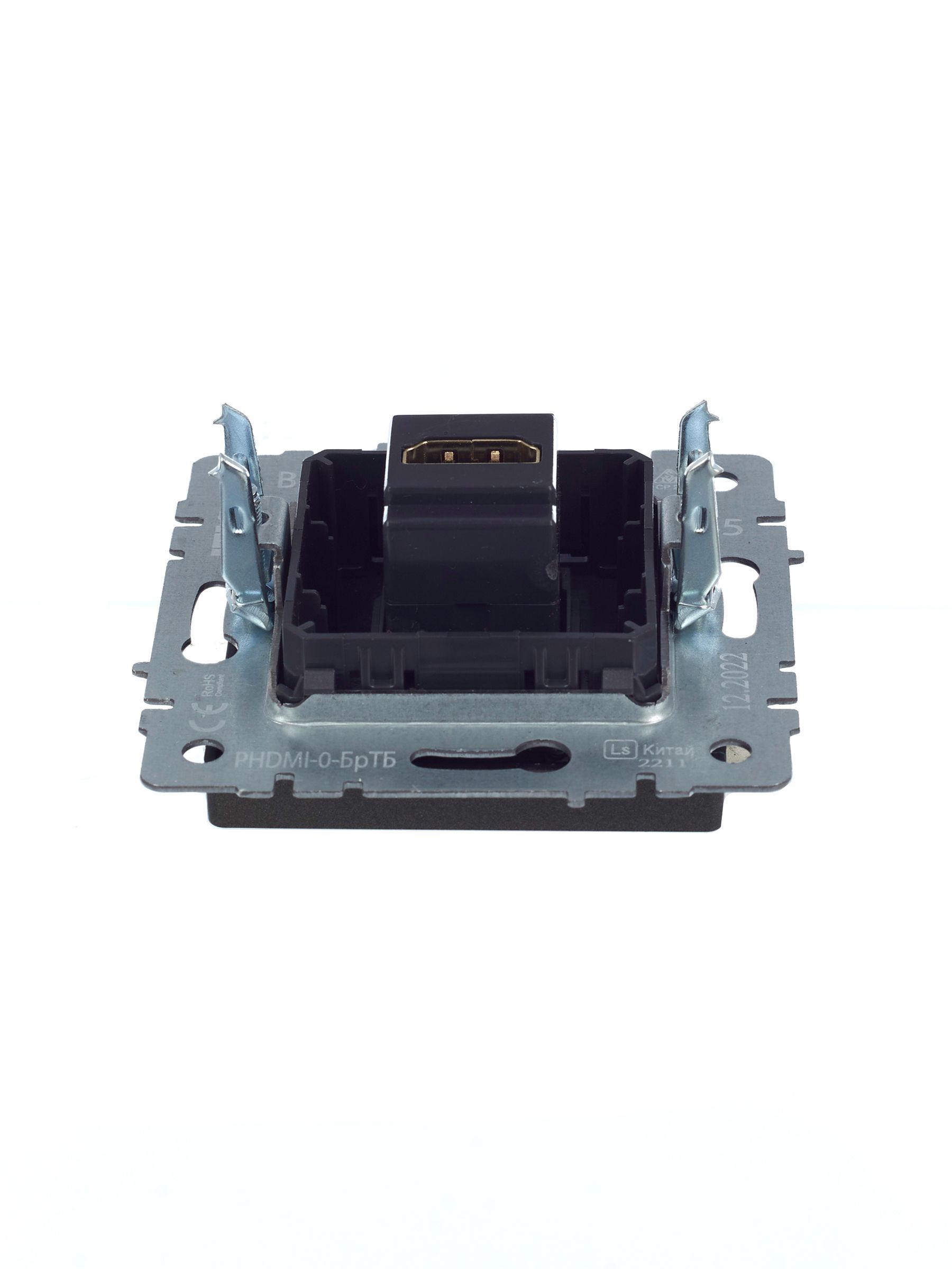             BRITE HDMI розеткасы РHDMI-0-БрТБ қара қола ИЭК    
