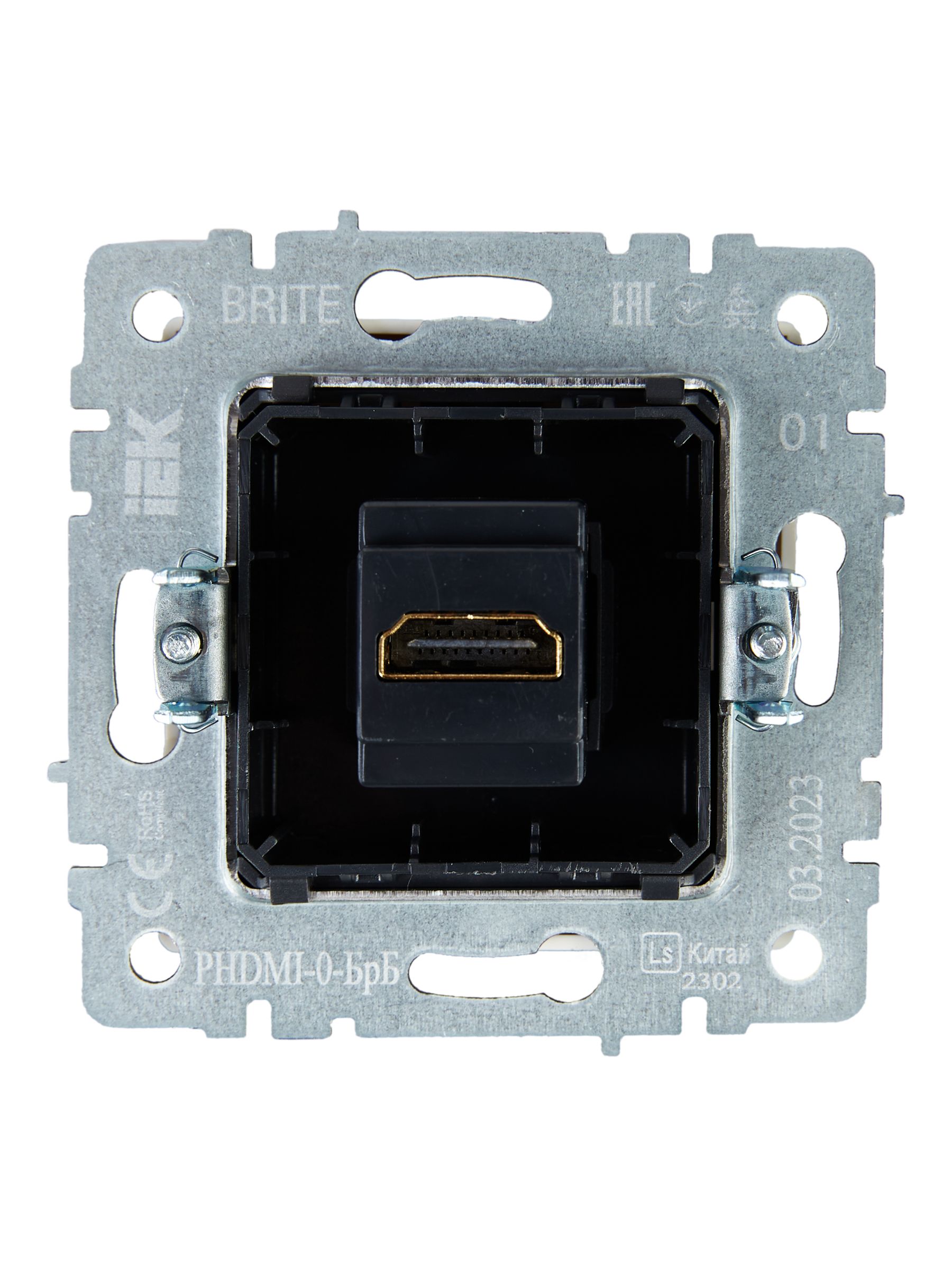             BRITE HDMI розеткасы РHDMI-0-БрБ ақ ИЭК    