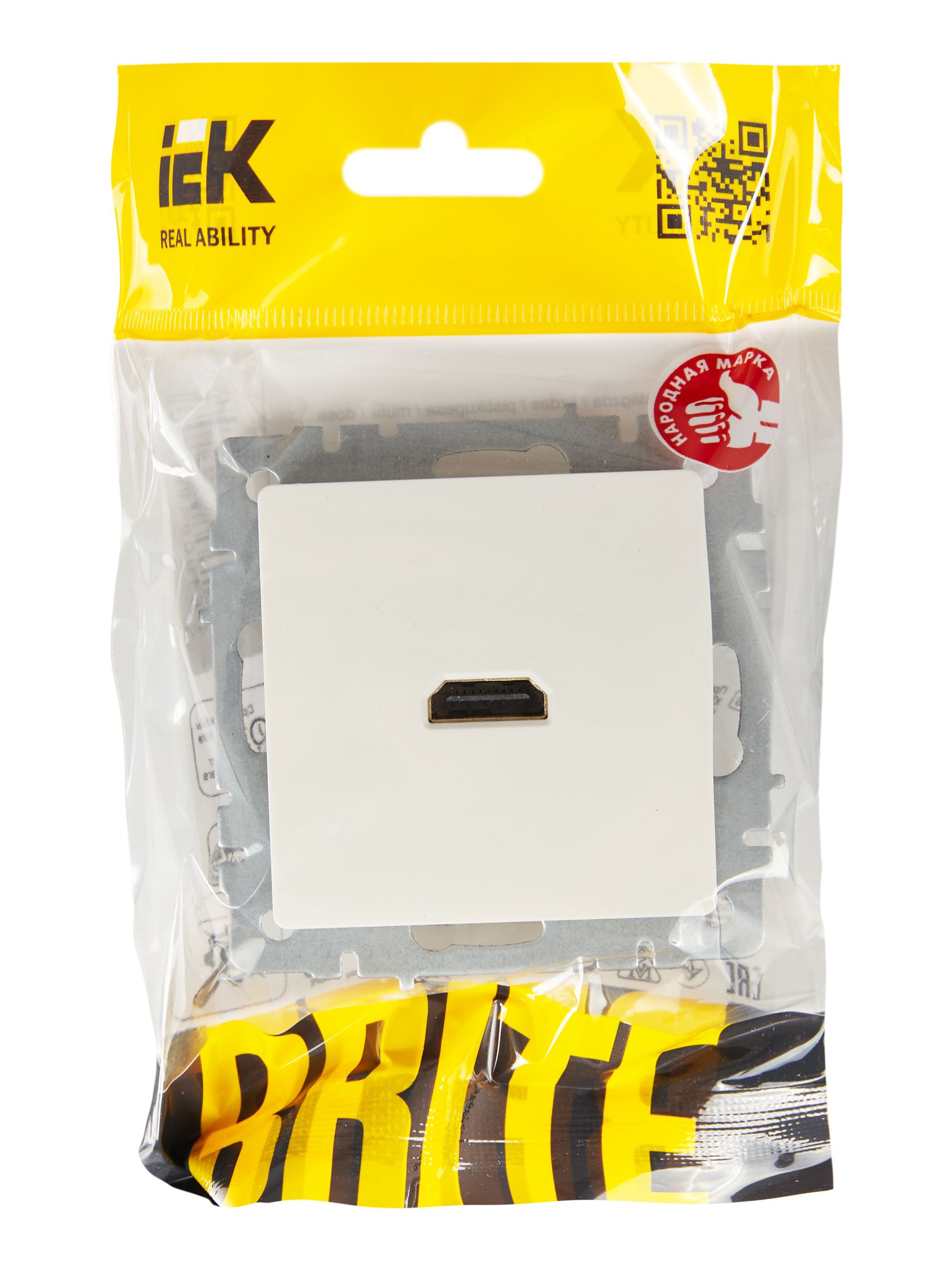             BRITE HDMI розеткасы РHDMI-0-БрБ ақ ИЭК    