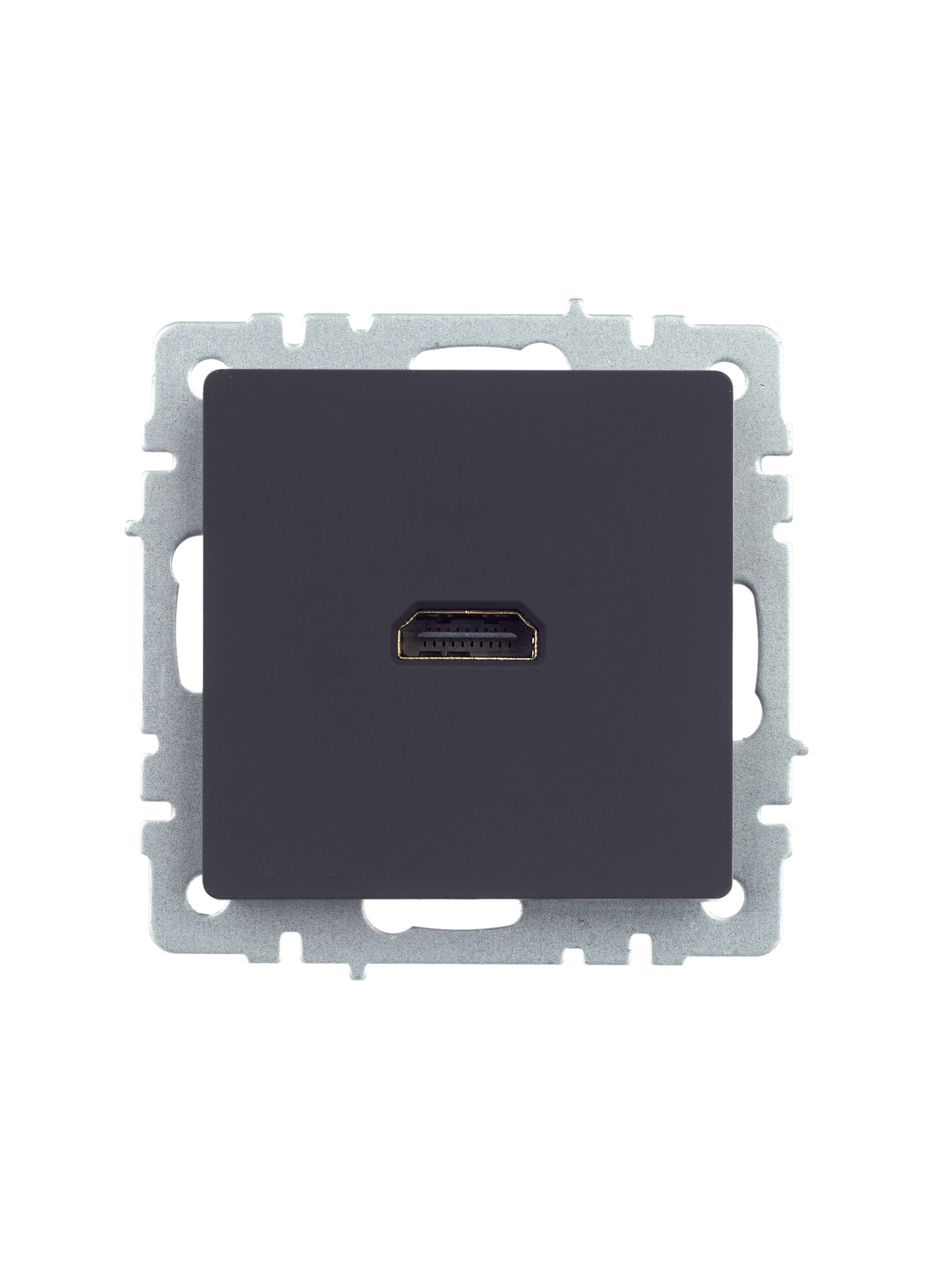             BRITE HDMI розеткасы РHDMI-0-БрГ графит ИЭК    