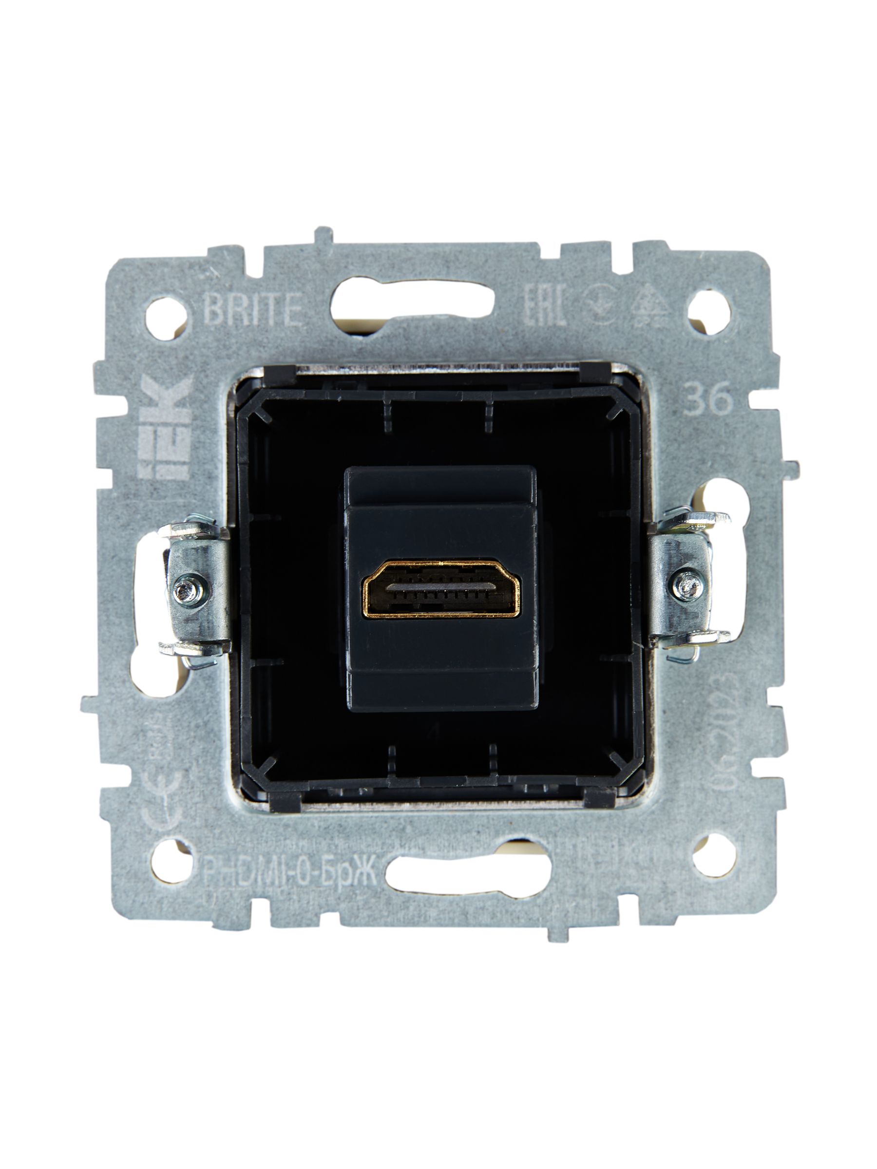             BRITE HDMI розеткасы РHDMI-0-БрЖ інжу ИЭК    