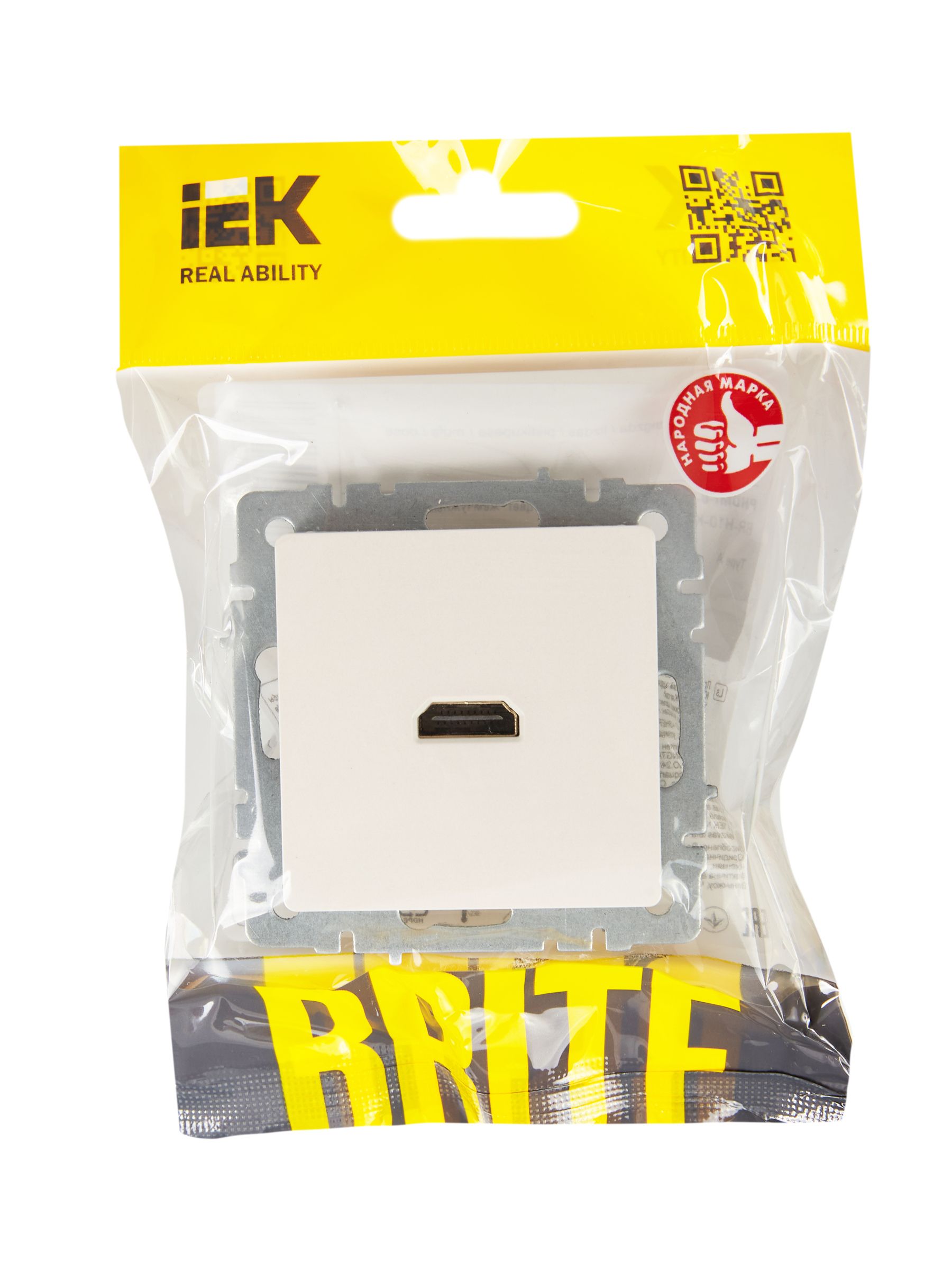             BRITE HDMI розеткасы РHDMI-0-БрЖ інжу ИЭК    