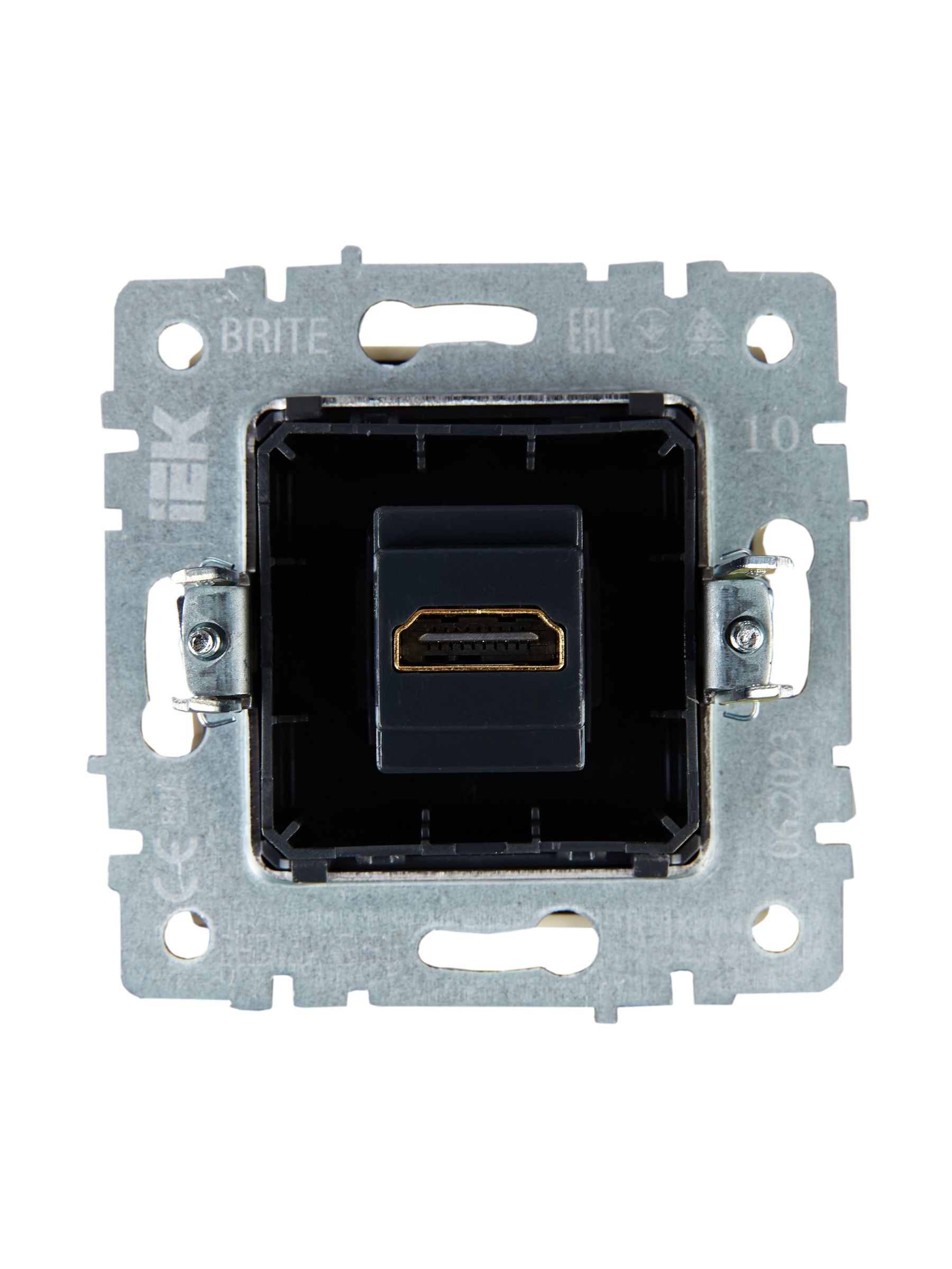             BRITE HDMI розеткасы РHDMI-0-БрКр сарғыш ИЭК    
