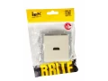             BRITE HDMI розеткасы РHDMI-0-БрКр сарғыш ИЭК    