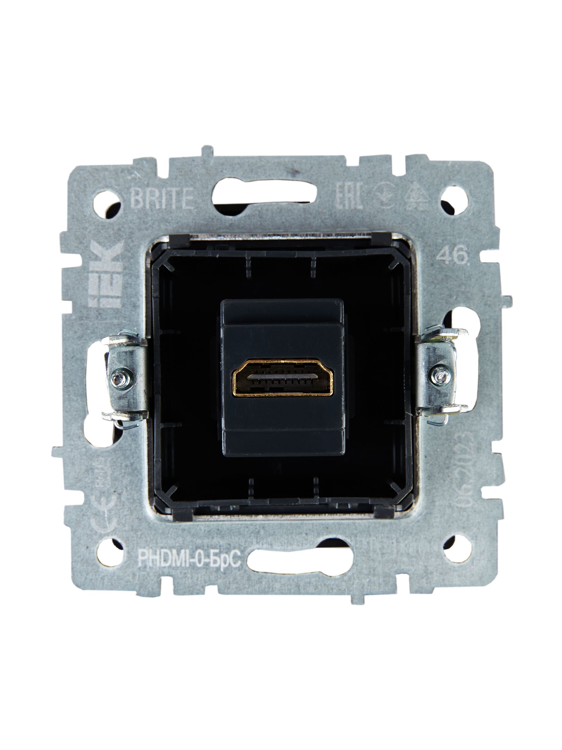             BRITE HDMI розеткасы РHDMI-0-БрС болат ИЭК    